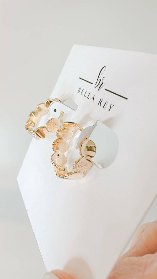 Grace Hoops-18k Gold Plated