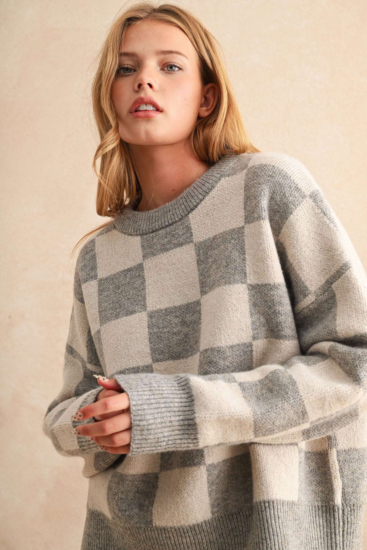 Checker Sweater