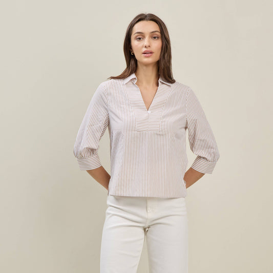 Claudia Striped Blouse