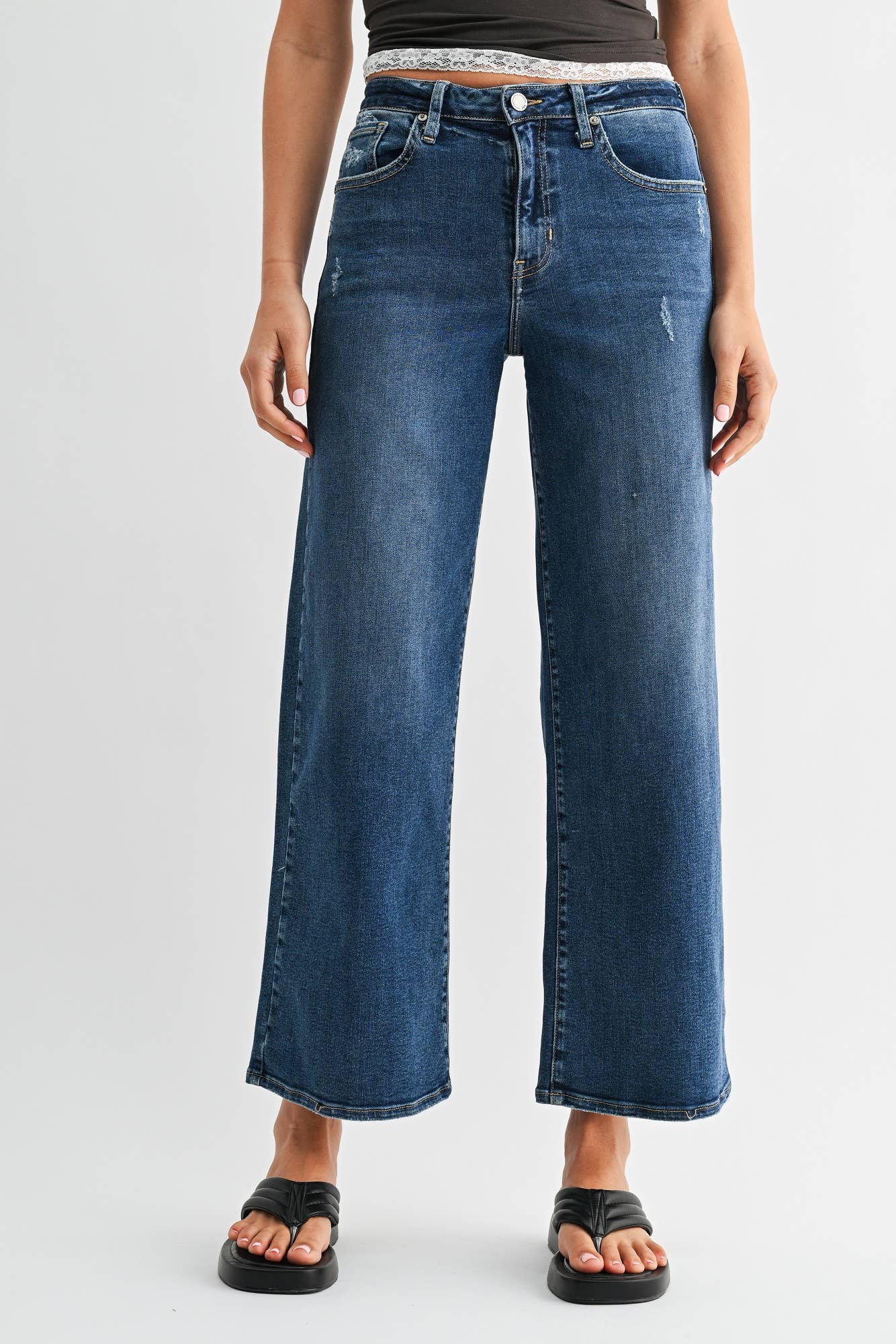 JBD Slim Wide Leg Jean