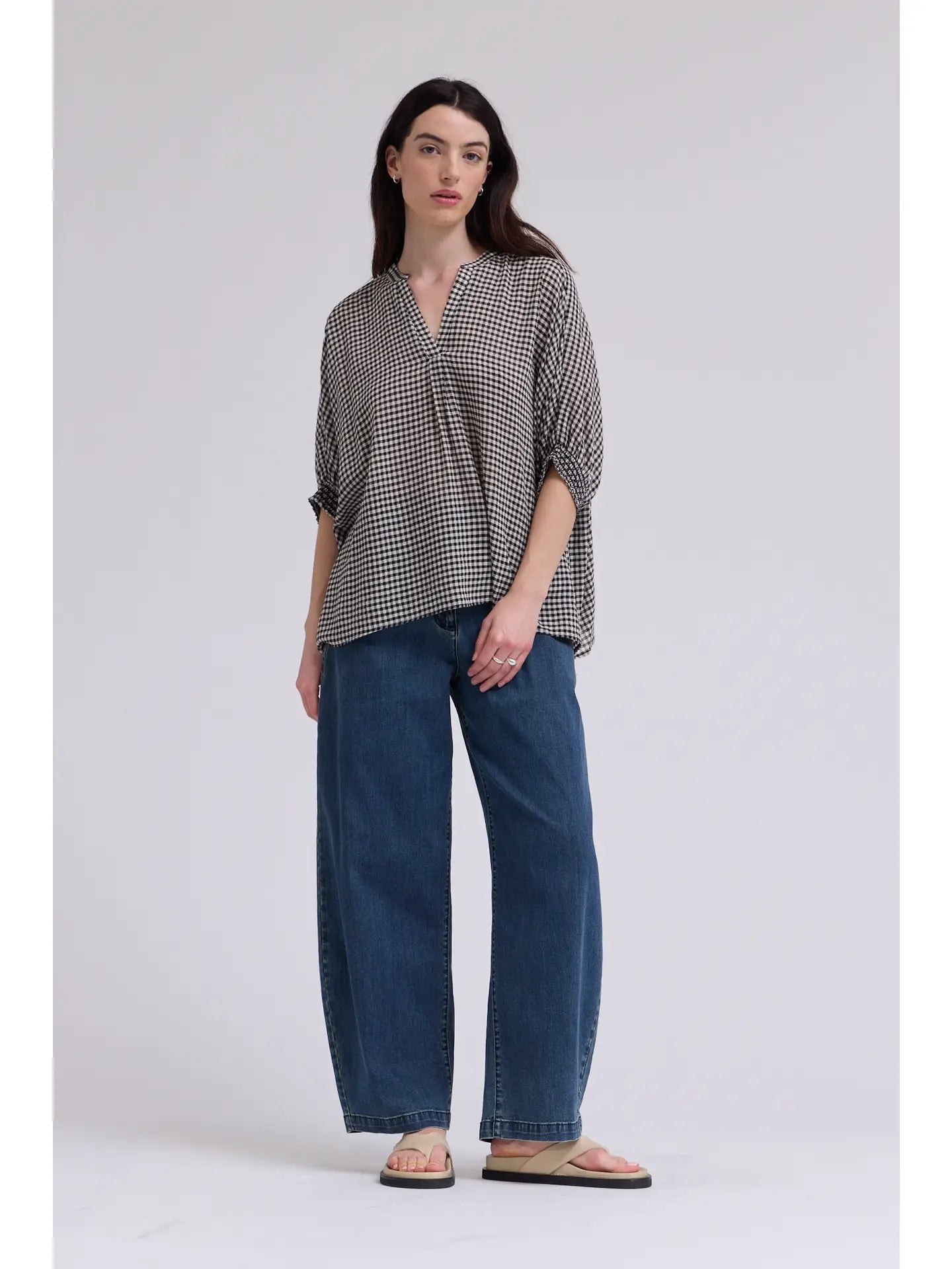 Abigail Gingham Blouse