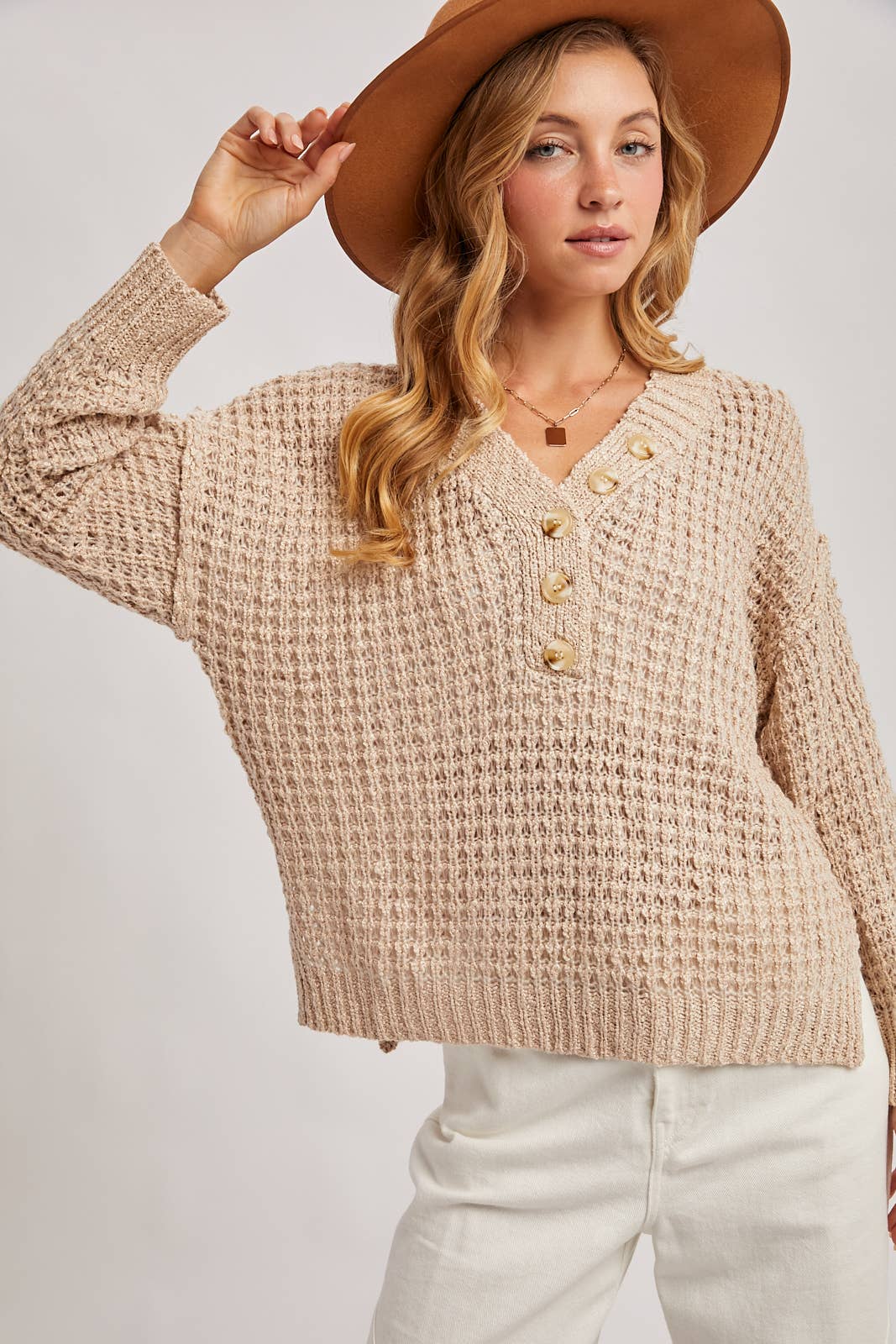 Henely Sweater Top