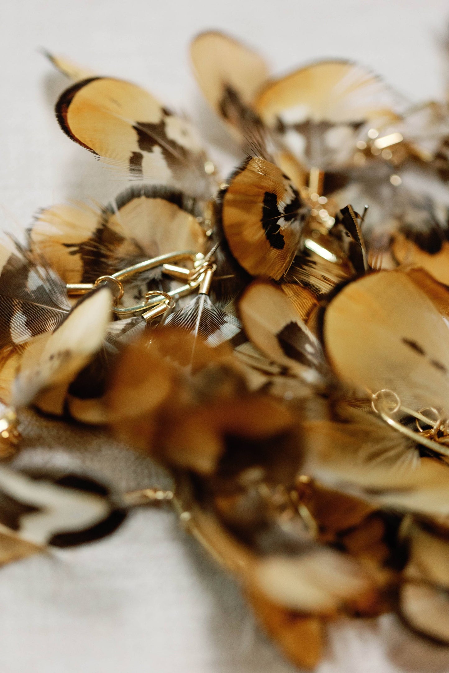 Quail Feather Earrings