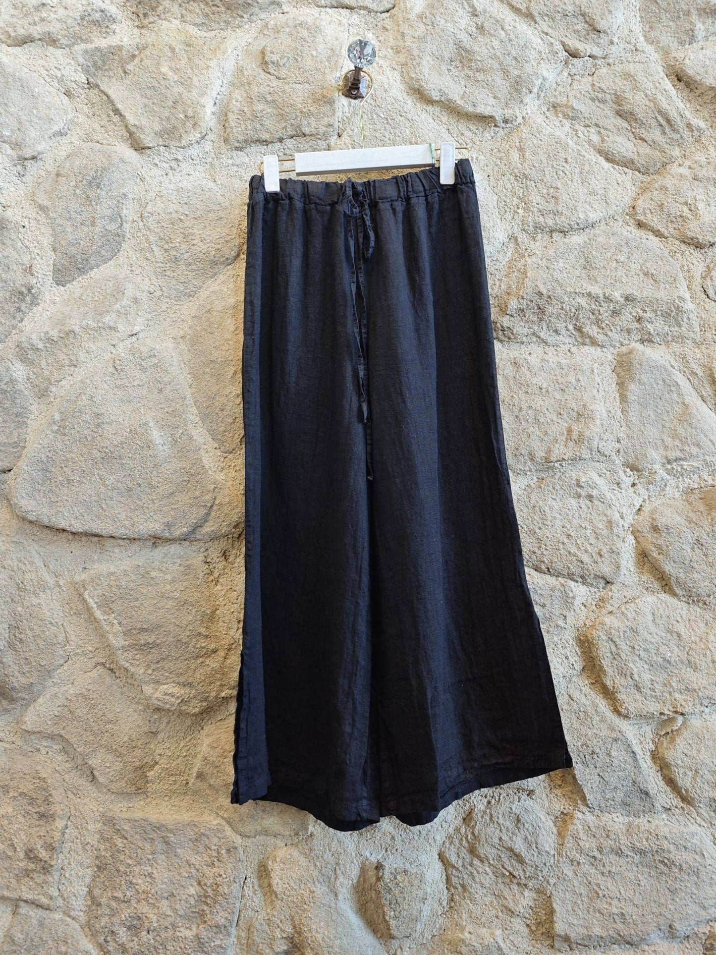 Ref-6380 100% LINEN PANTS: Khaki