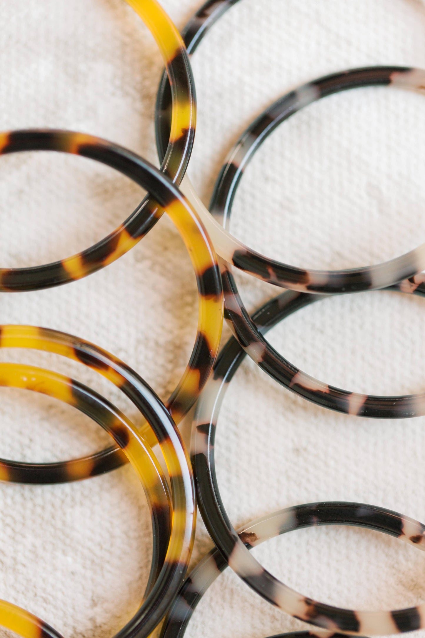 Skinny Tortoise Hoop Earrings