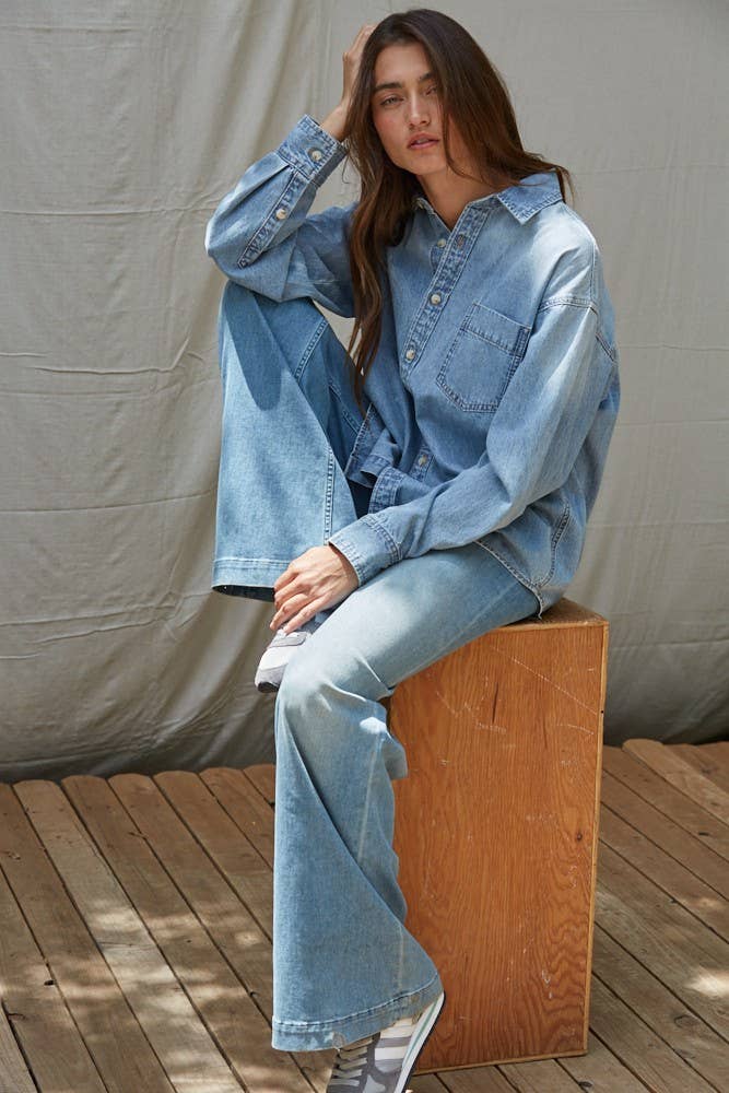 Dolly Denim Button Down