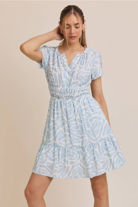 Lilly Light Blue Mini Dress