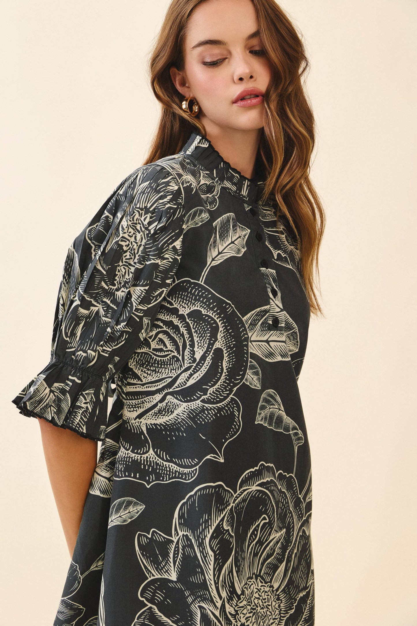 Floral Print Mini Dress