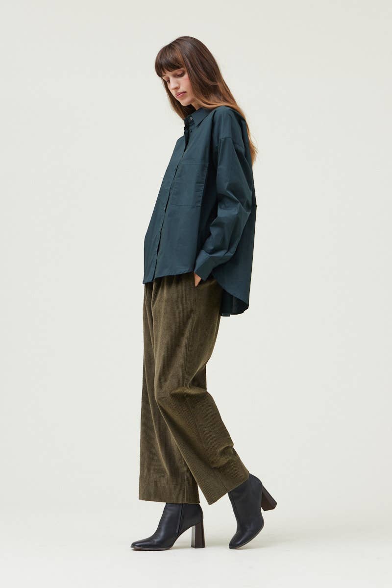Poplin Shirt- Deep Sea