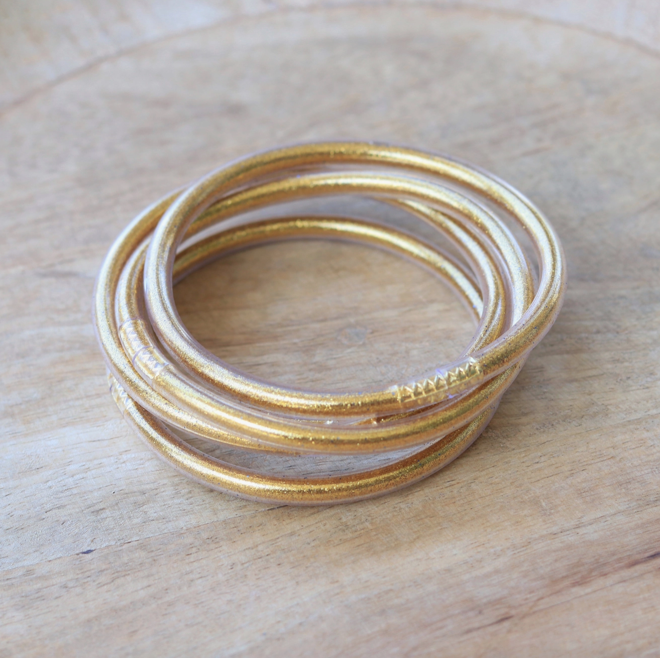 Gold Jelly Bangles
