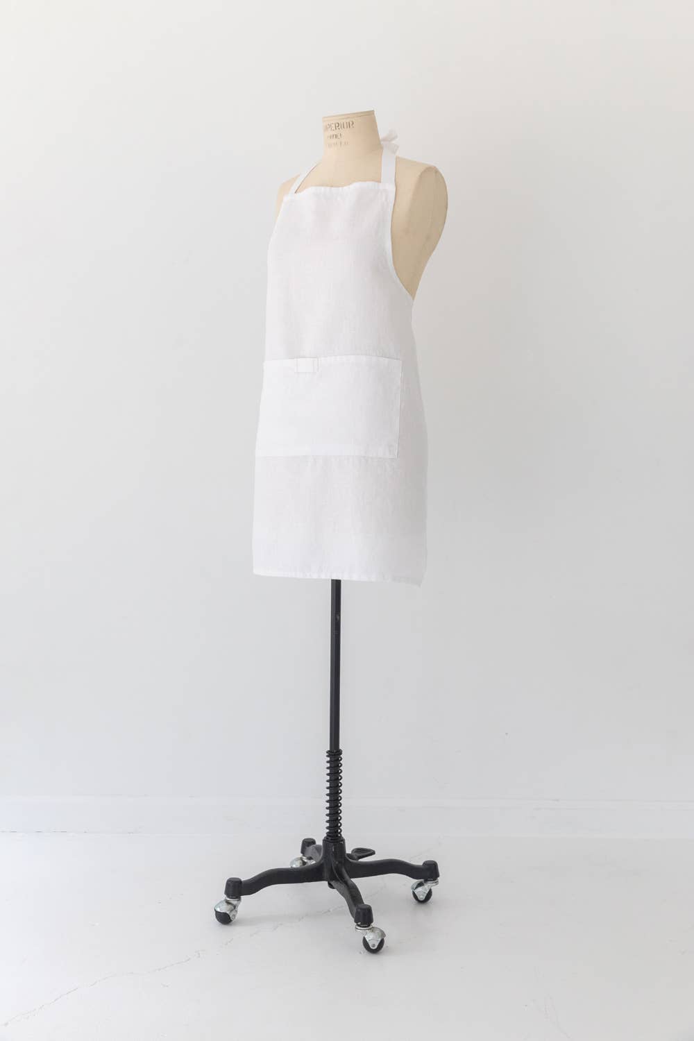 Heirloom White Apron - 100% Linen