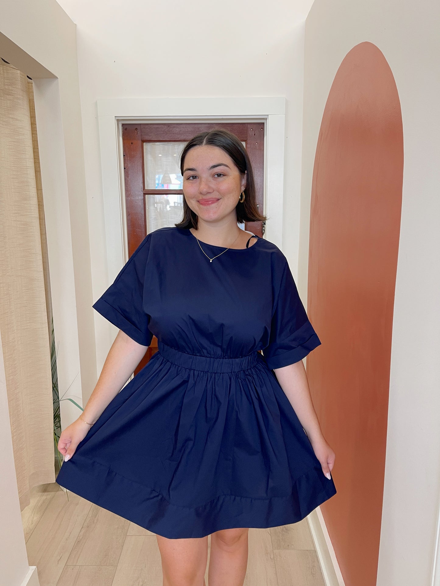 Nora Navy Mini Dress