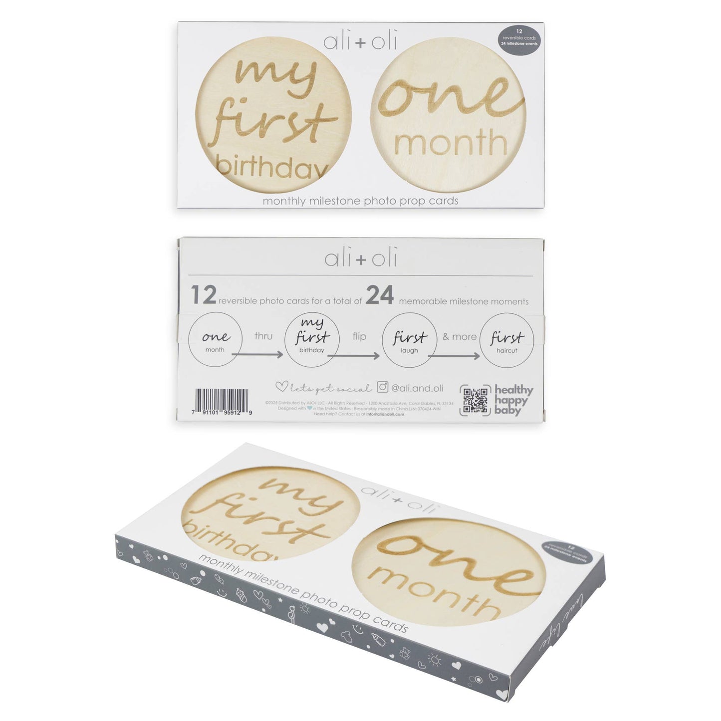 Baby Monthly Milestone Cards