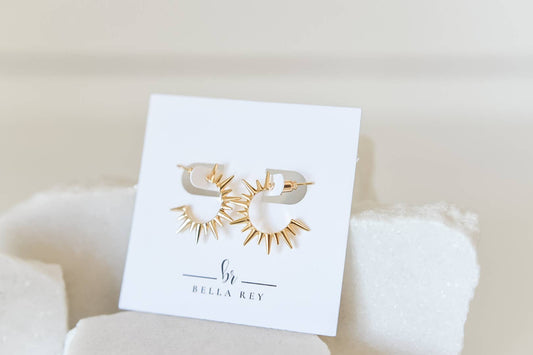 Mikel 18k Gold Stud Earrings