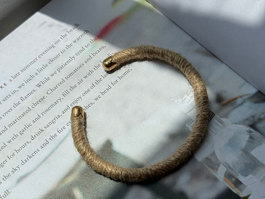 Jute Bangle Bracelet