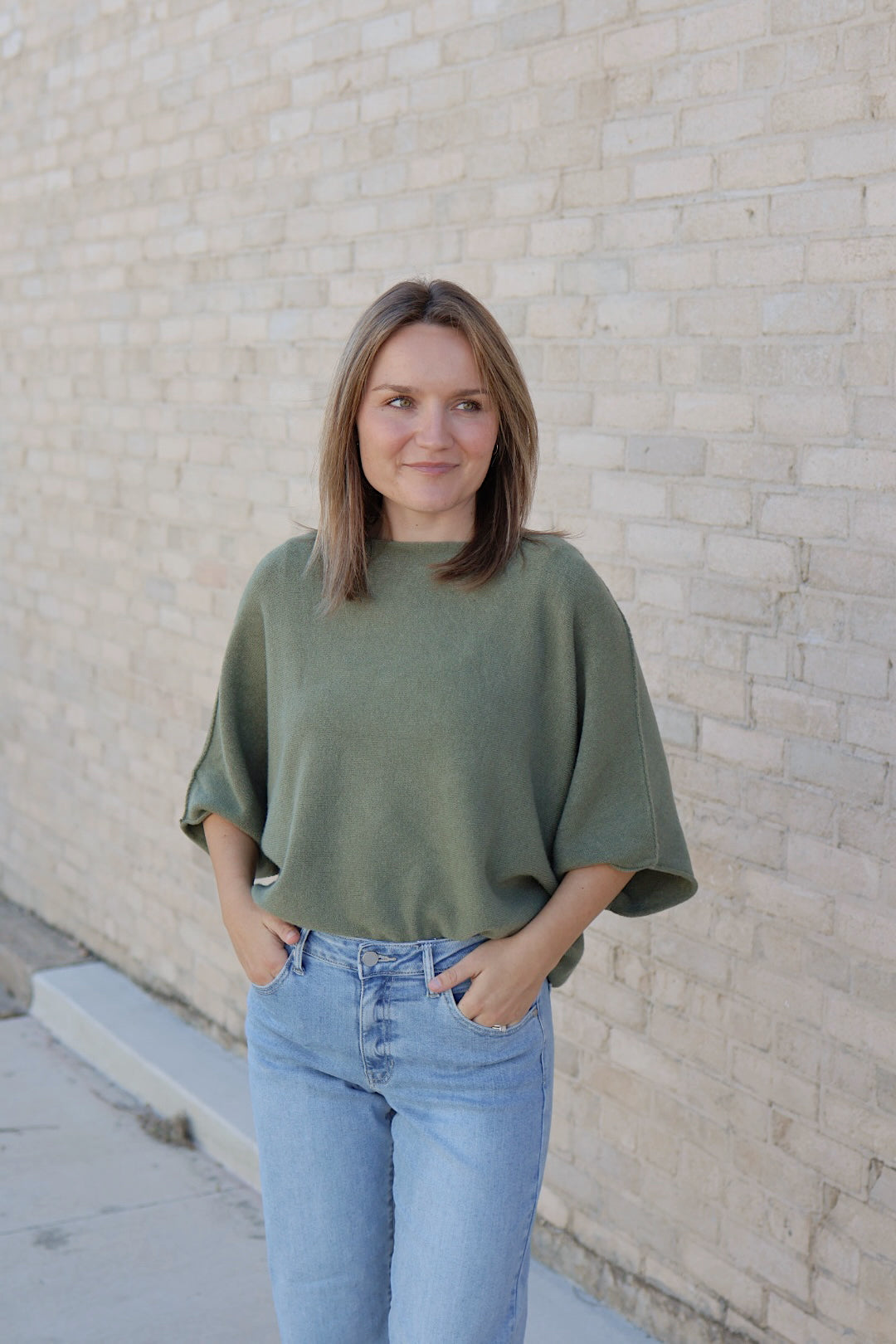 Calia Knit Top / Moss