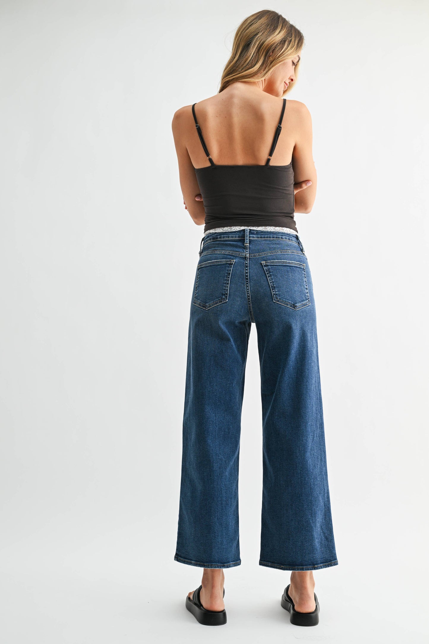 JBD Slim Wide Leg Jean