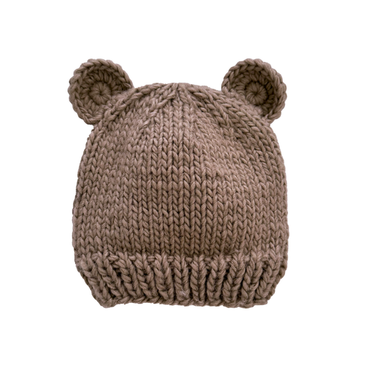 Bear Hat, Brown | S; 6-24M