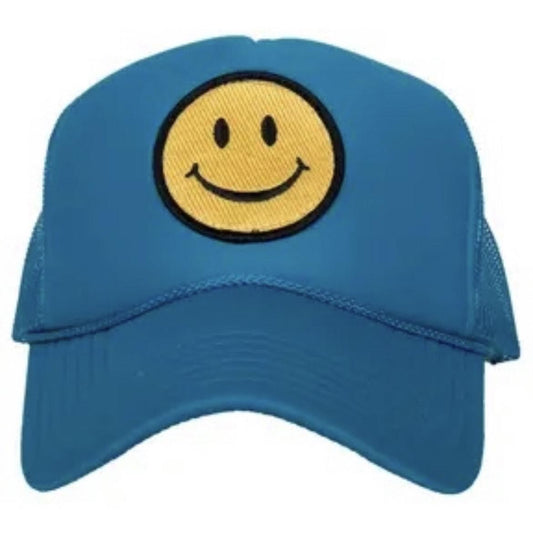Happy Face Hat - Blue