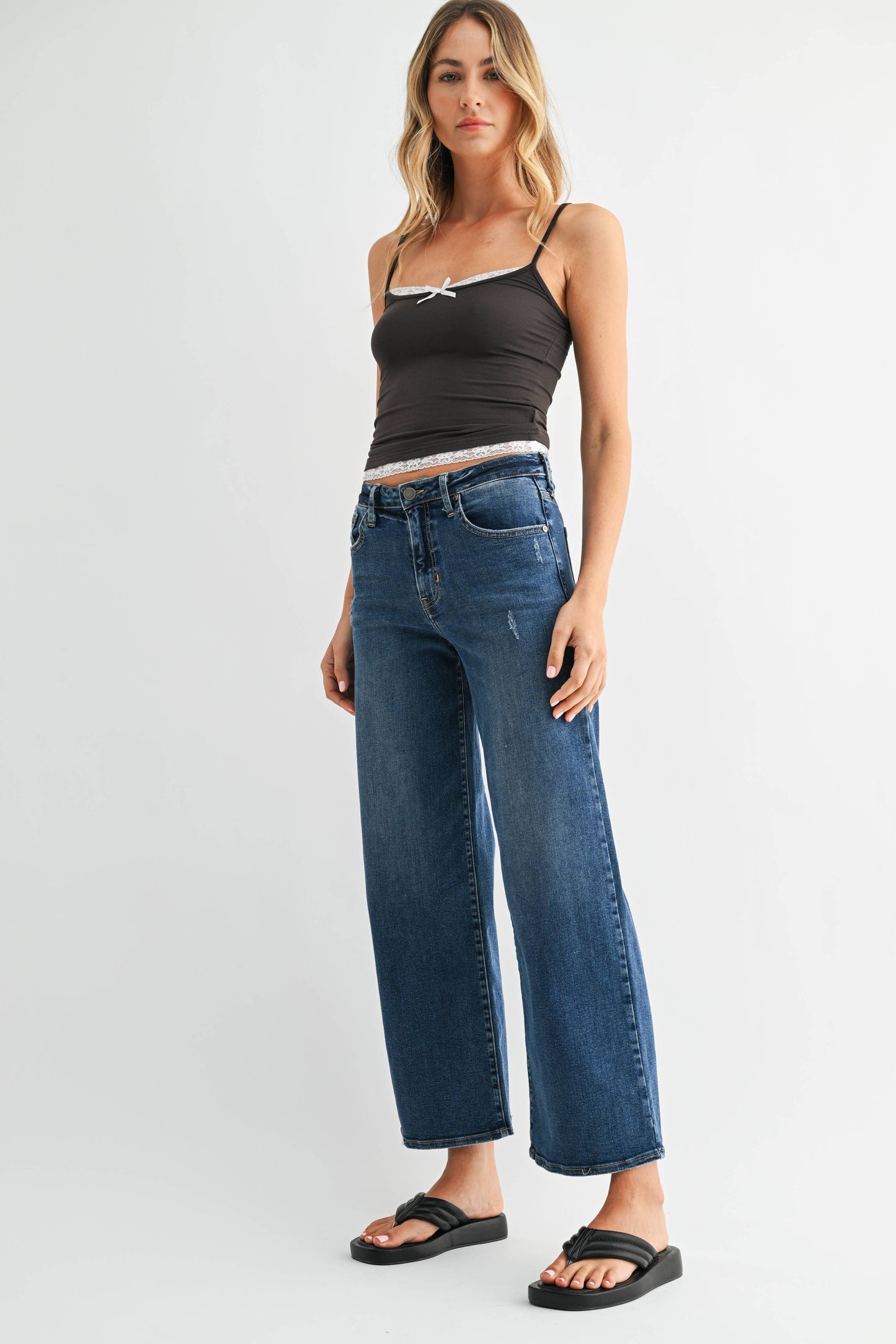 JBD Slim Wide Leg Jean