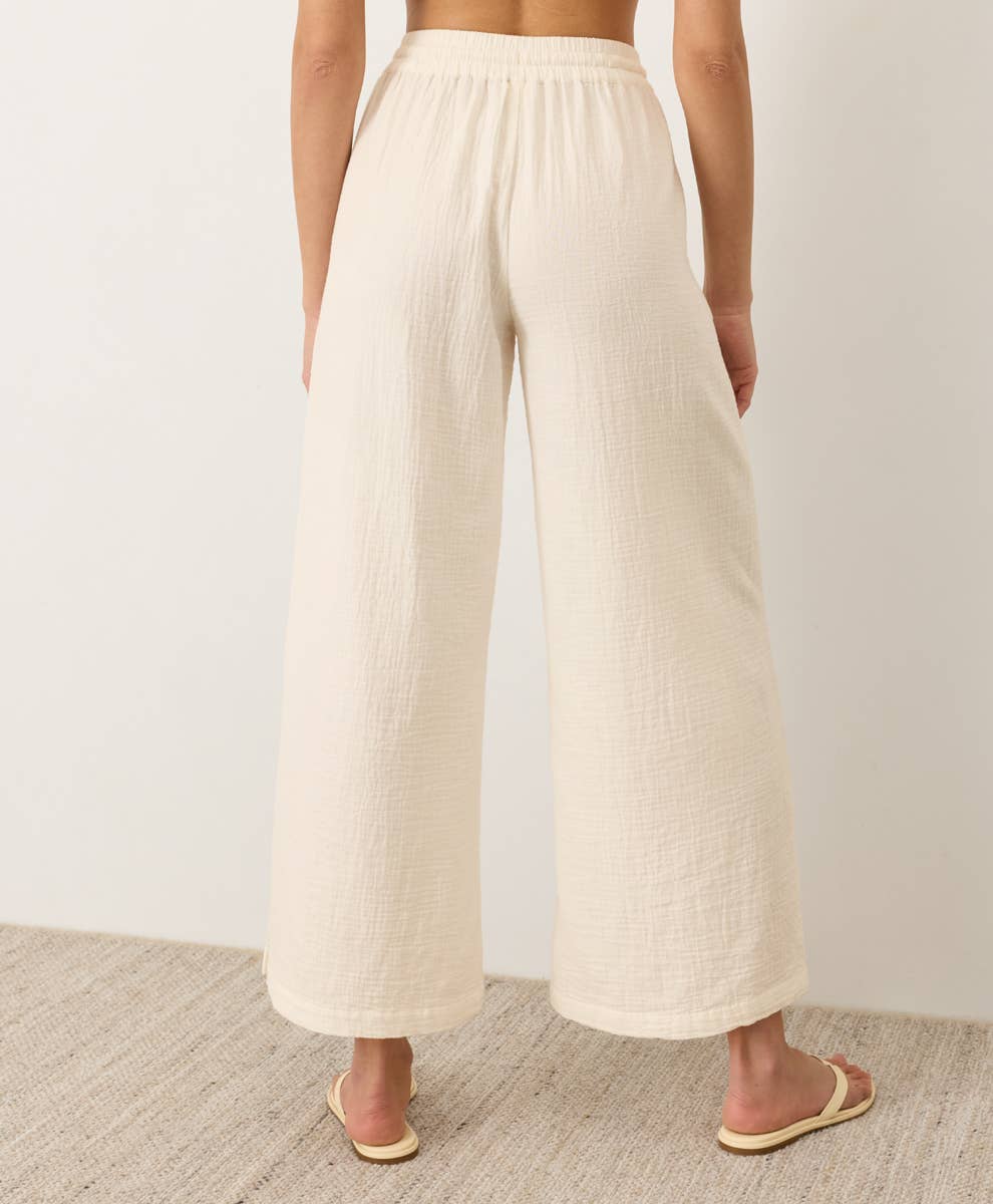 Gauze Split Hem Pant