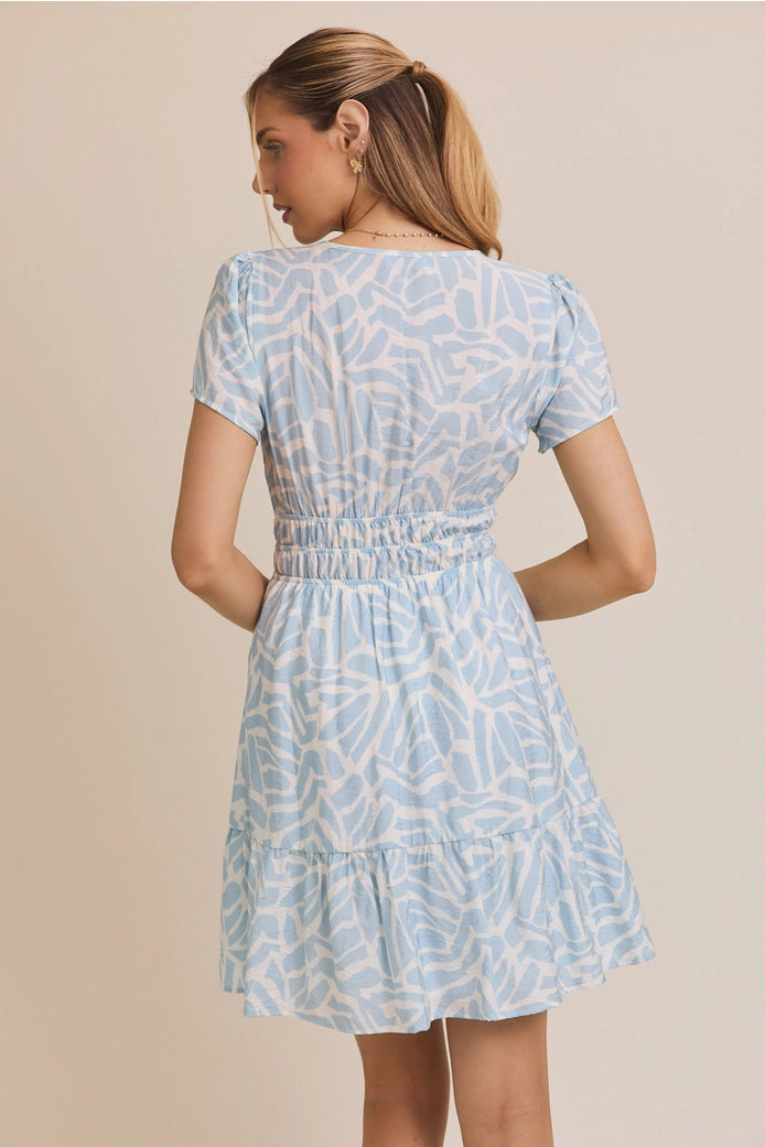 Lilly Light Blue Mini Dress
