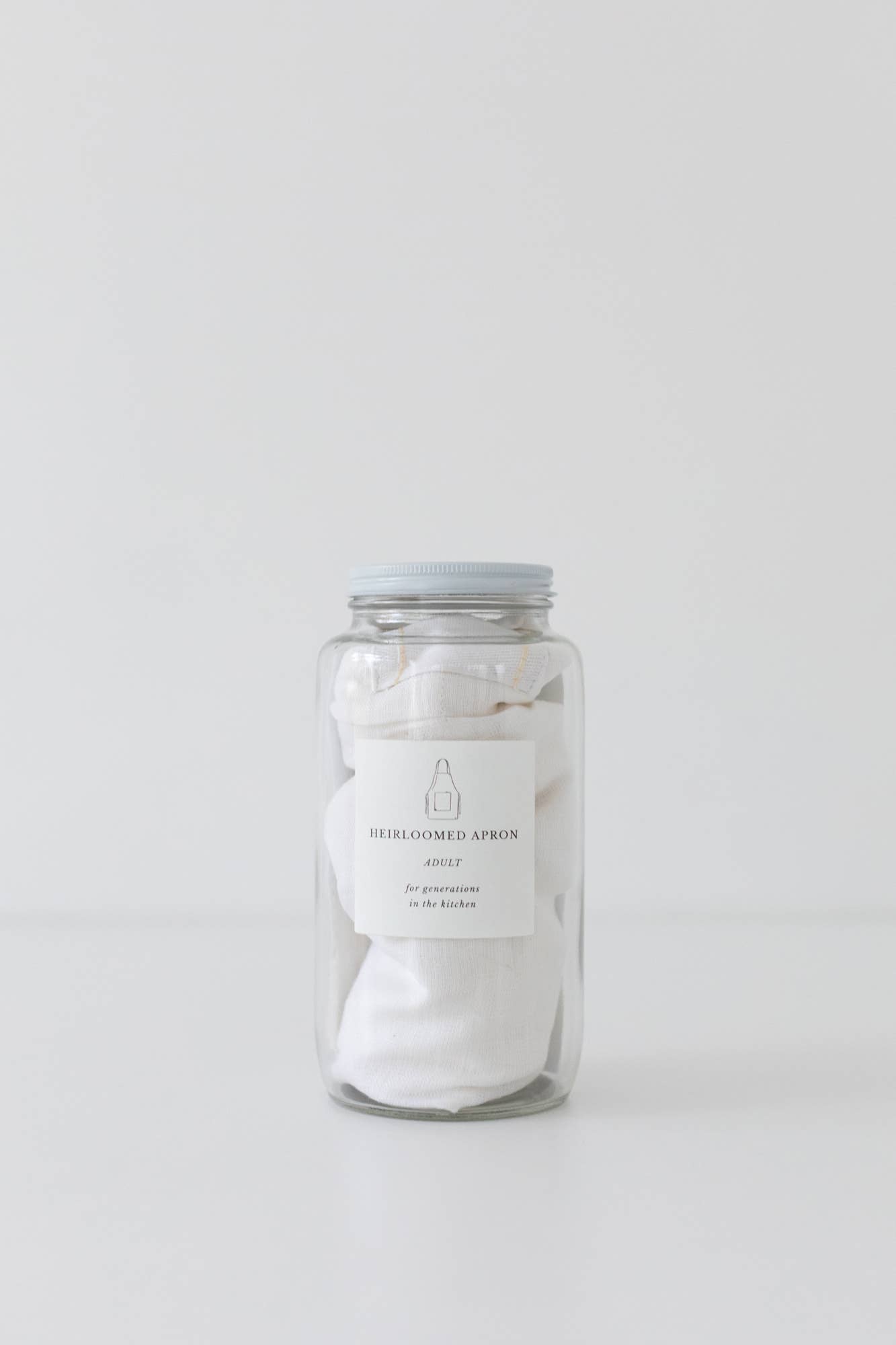 Heirloom White Apron - 100% Linen