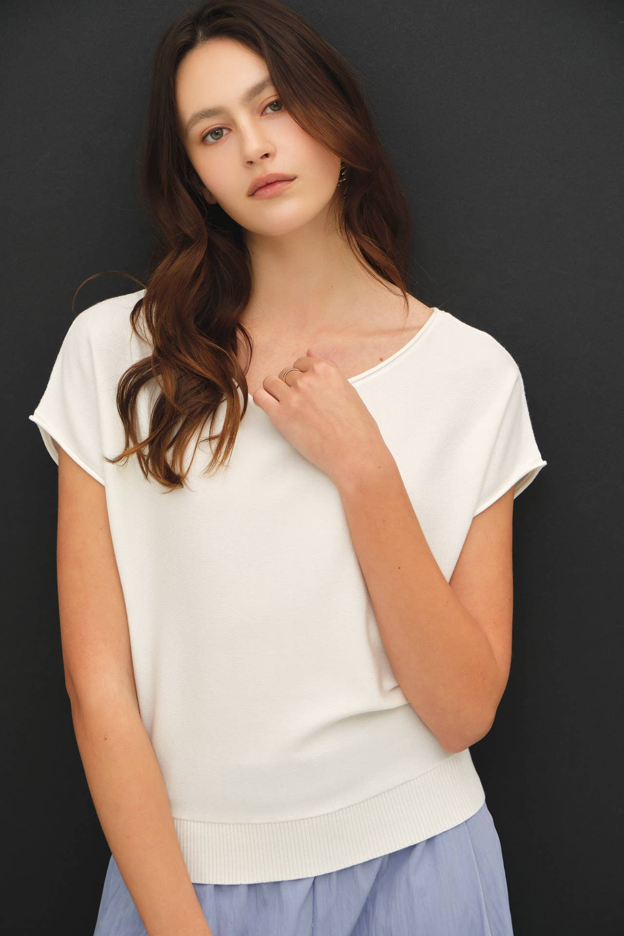 Boatneck Sweater Top