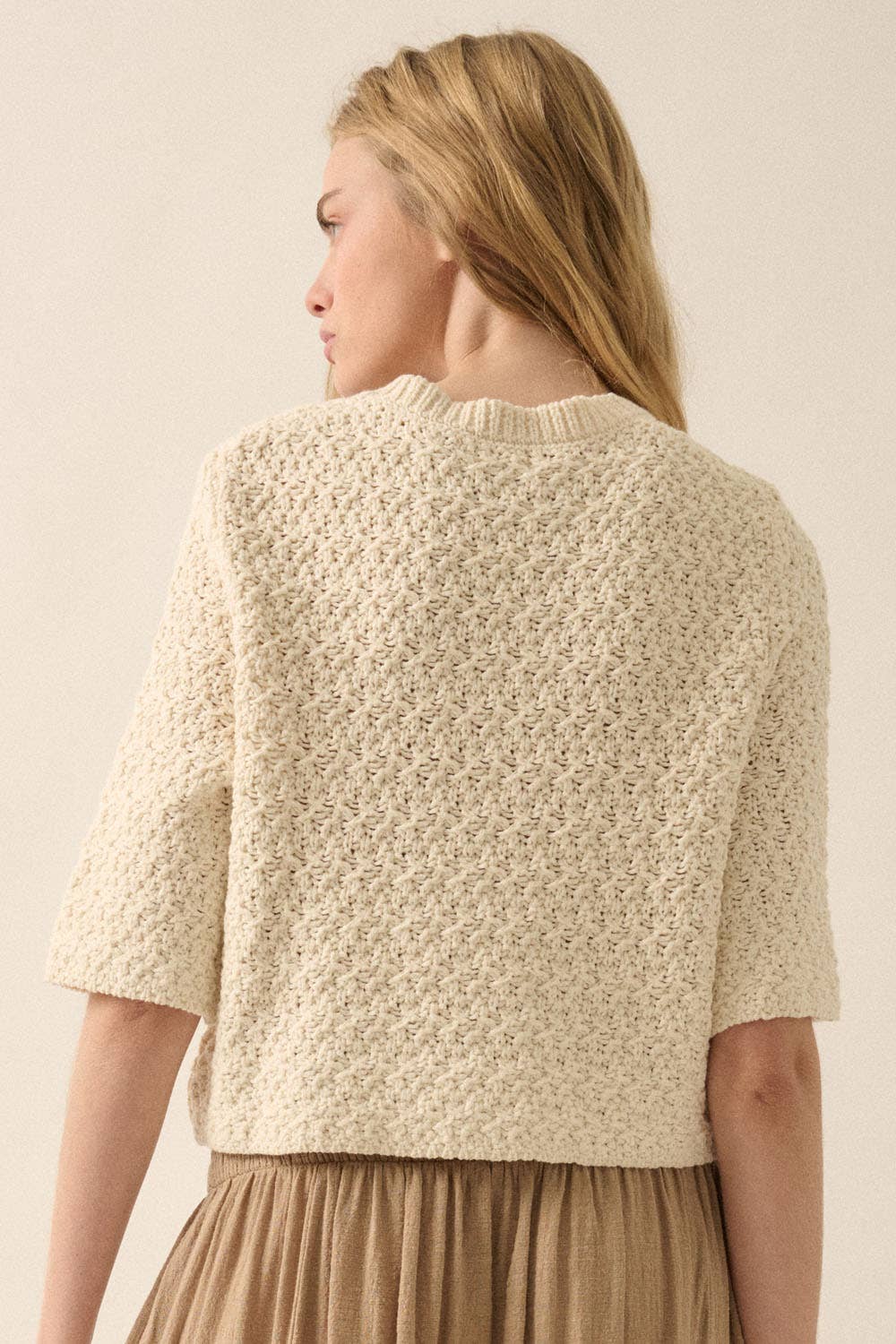 Crochet Cropped Cardigan