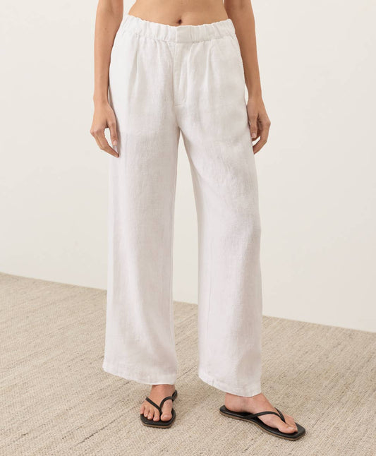 Linen Trouser Pant- White