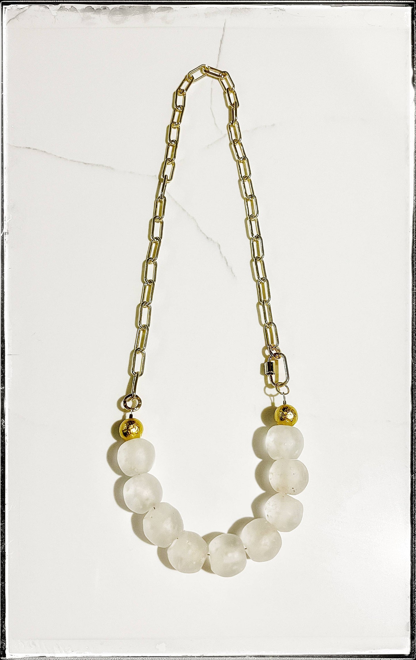Paperclip Bead Necklace