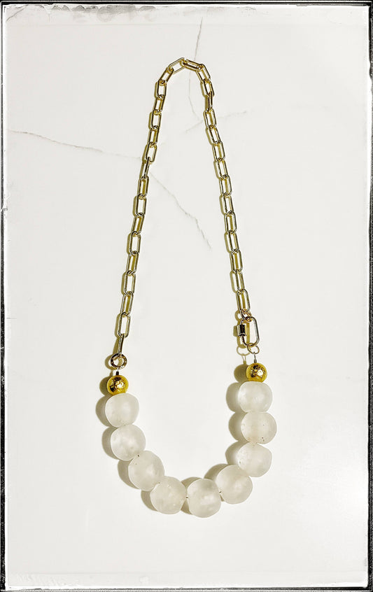Paperclip Bead Necklace