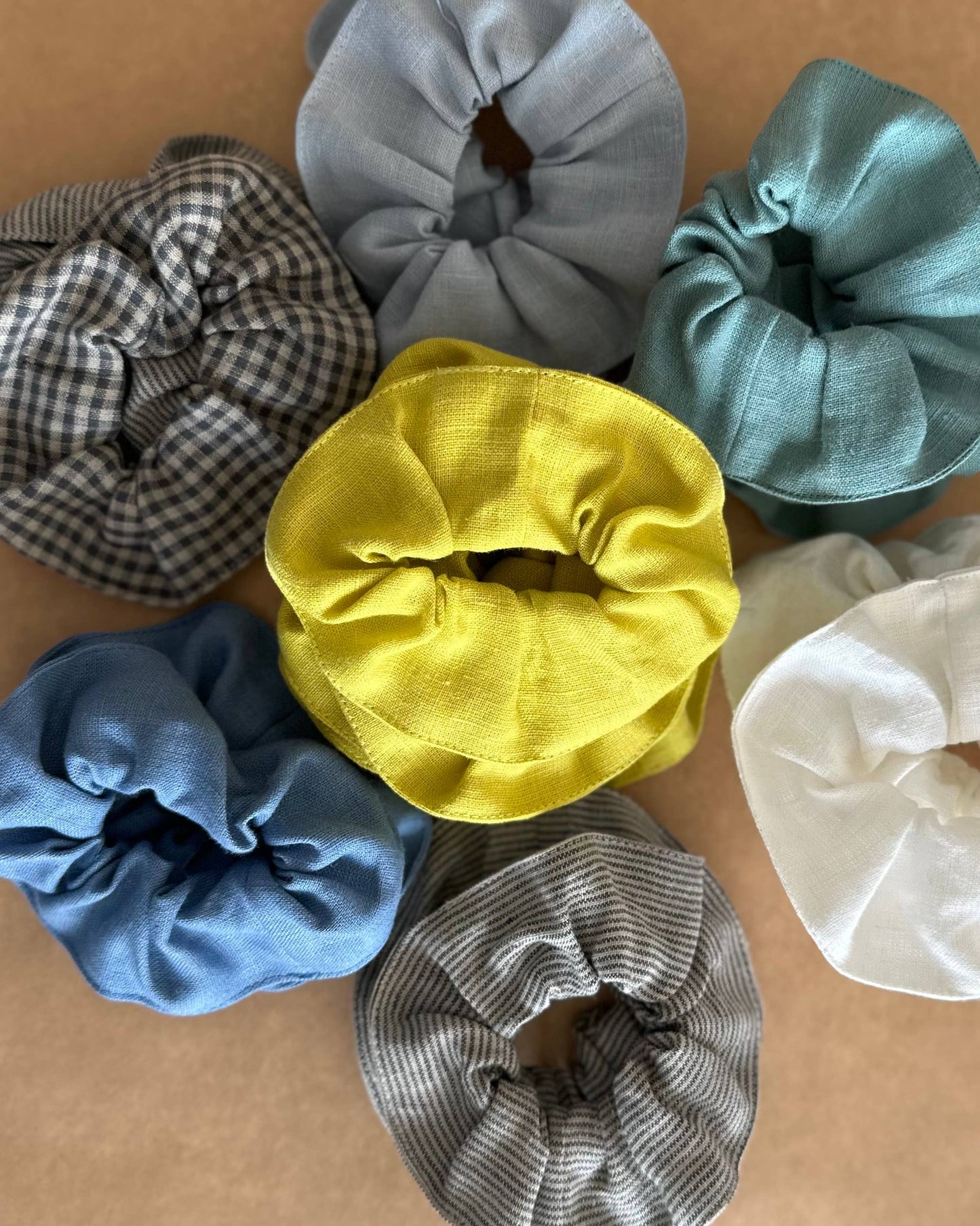 Linen Scrunchies
