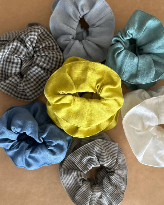 Linen Scrunchies