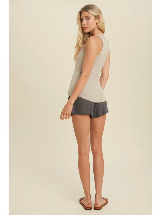 Crew Neck Knit Tank