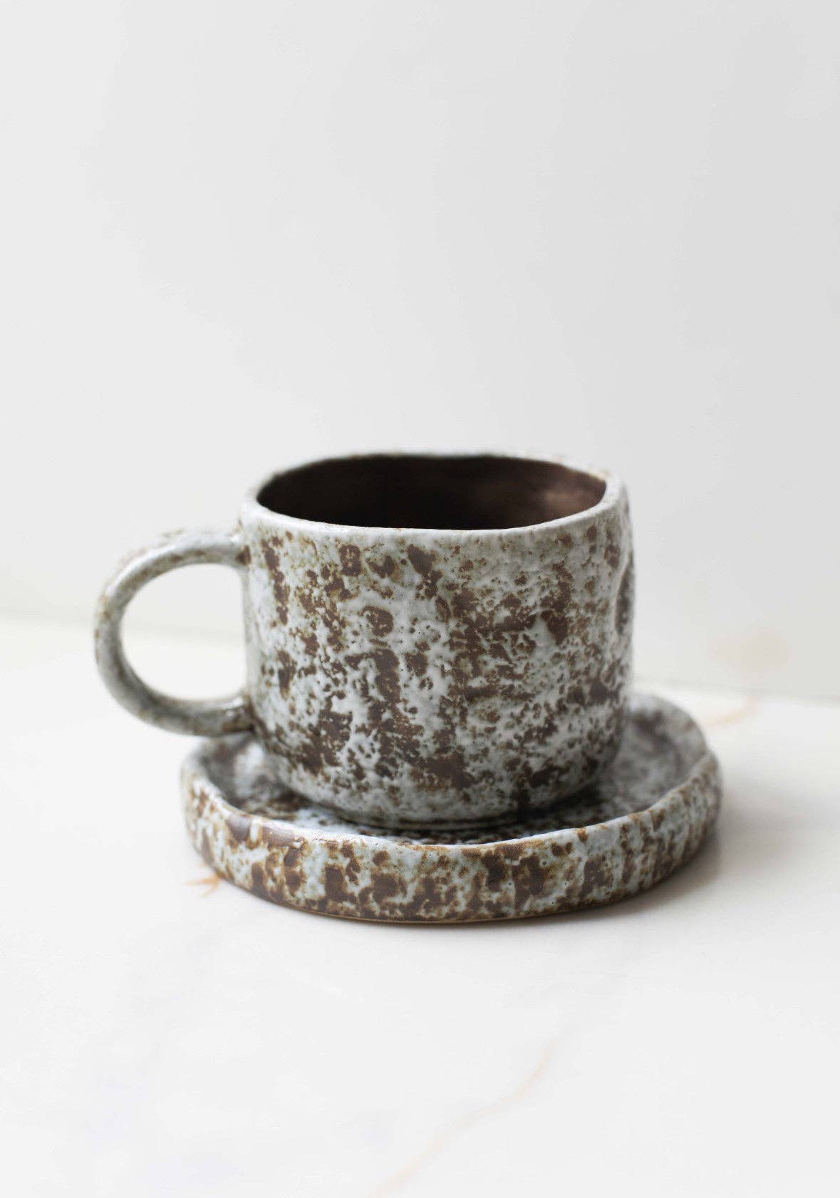 Ceramic Mug Set: Gray