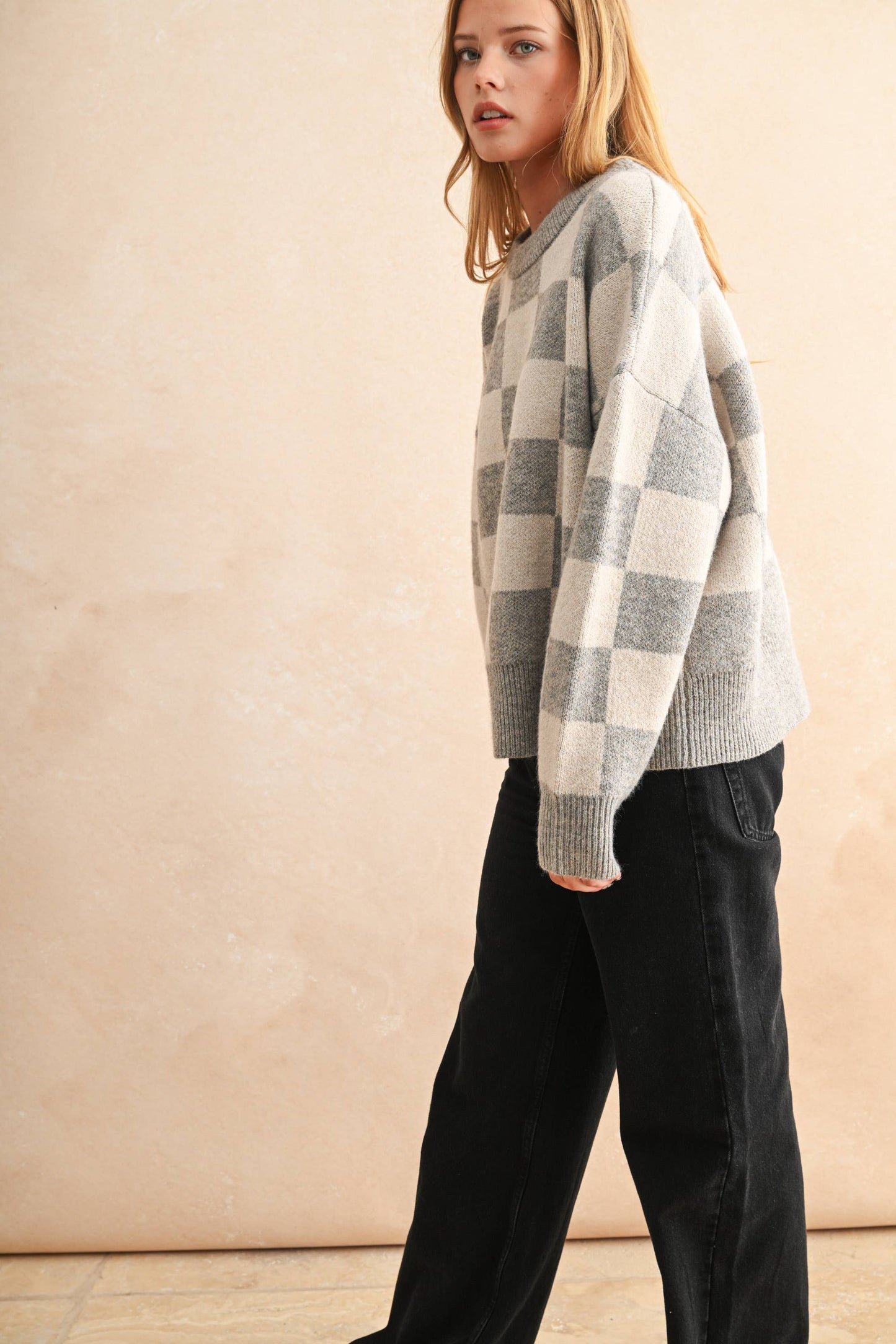 Checker Sweater