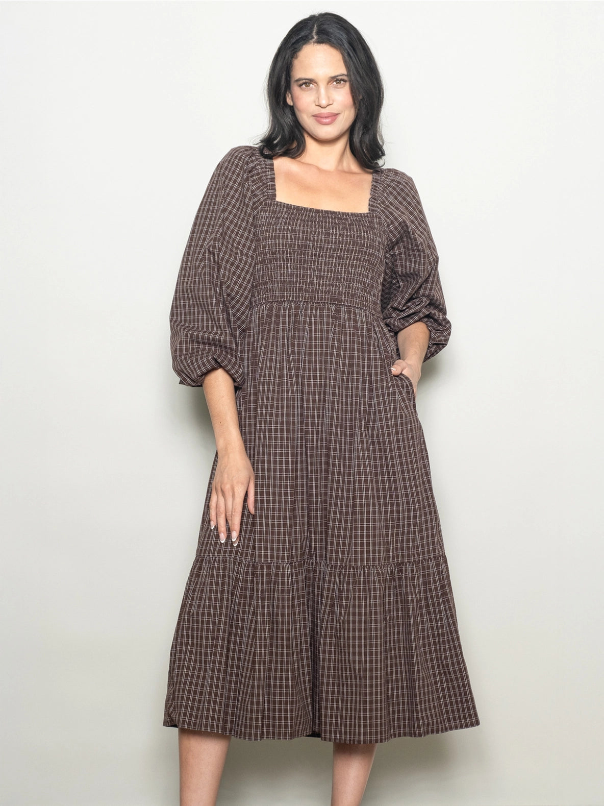 Rowan Smocked Midi Dress