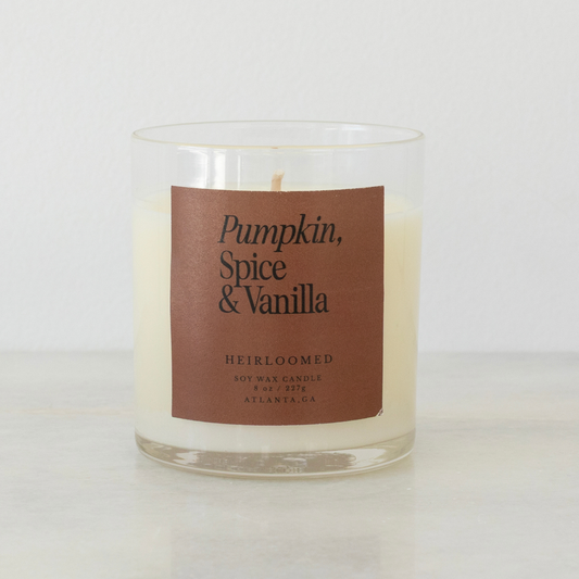 Heirloom Candle - Pumpkin, Spice & Vanilla