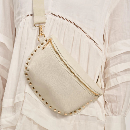 Gizelle Belt Crossbody Bag- Natural