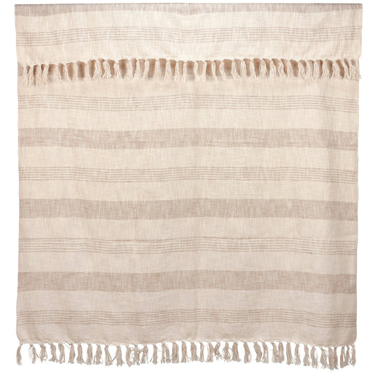 Tan Stripe Throw