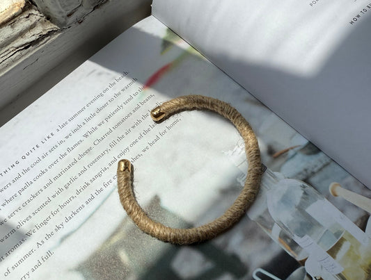 Jute Bangle Bracelet