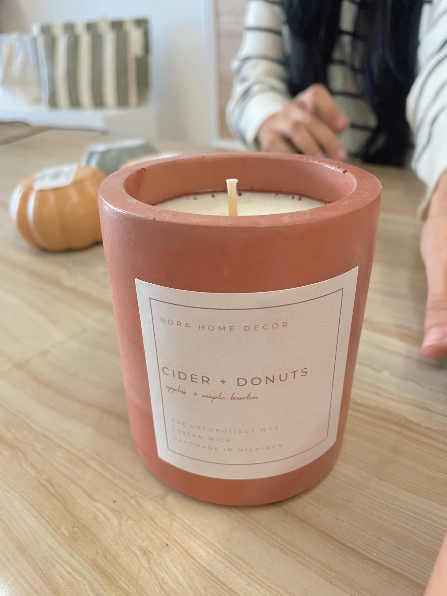 Fall Concrete Candles