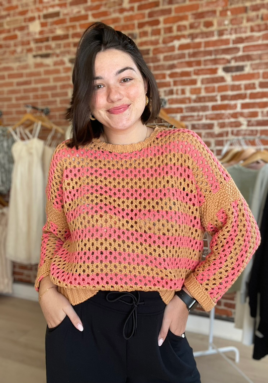 Honey Open Knit Sweater