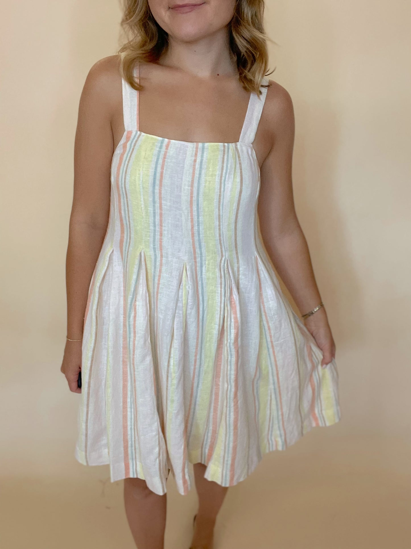 Saylor Striped Mini Dress