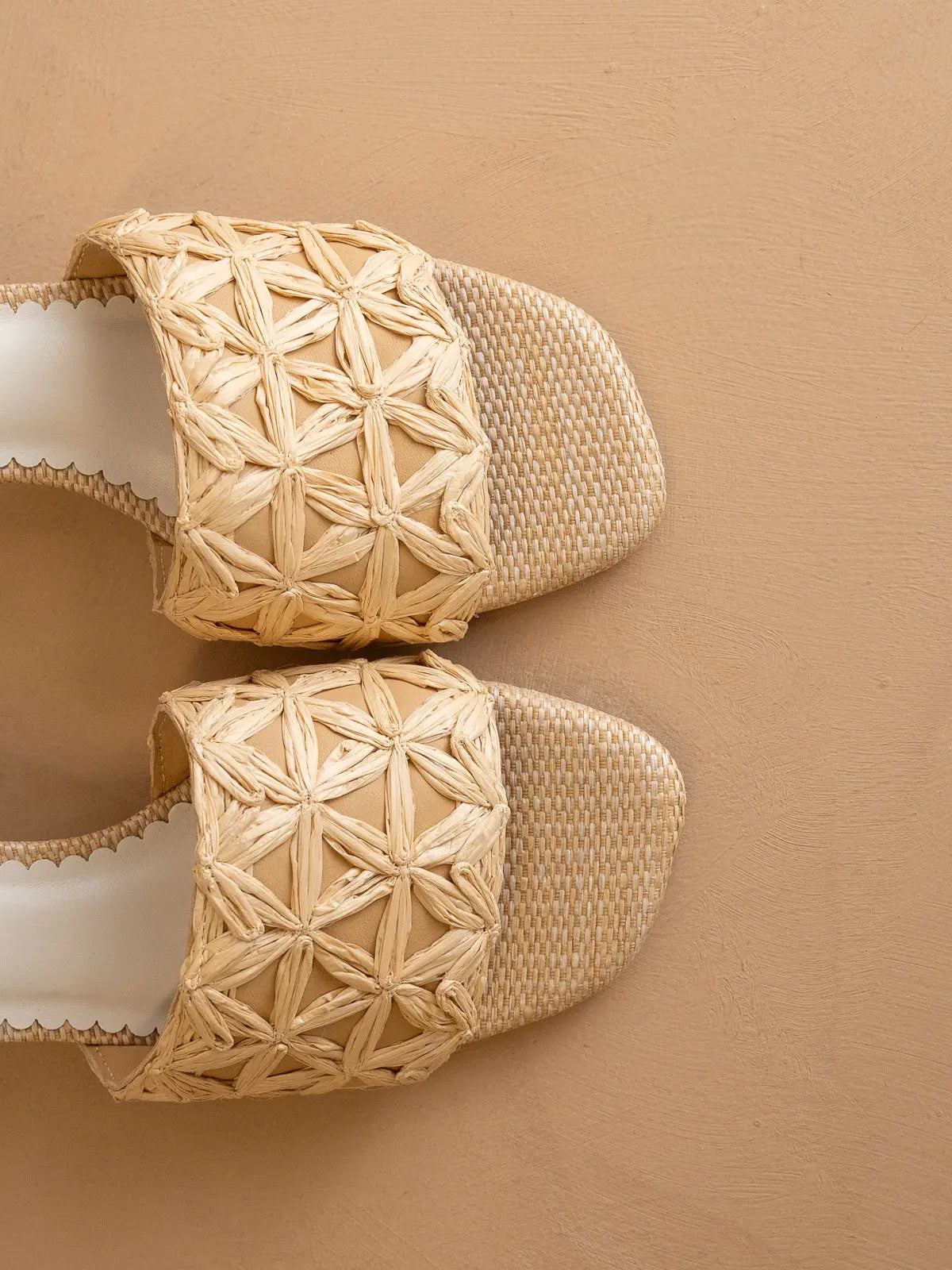 The Winona | Raffia Block Heel