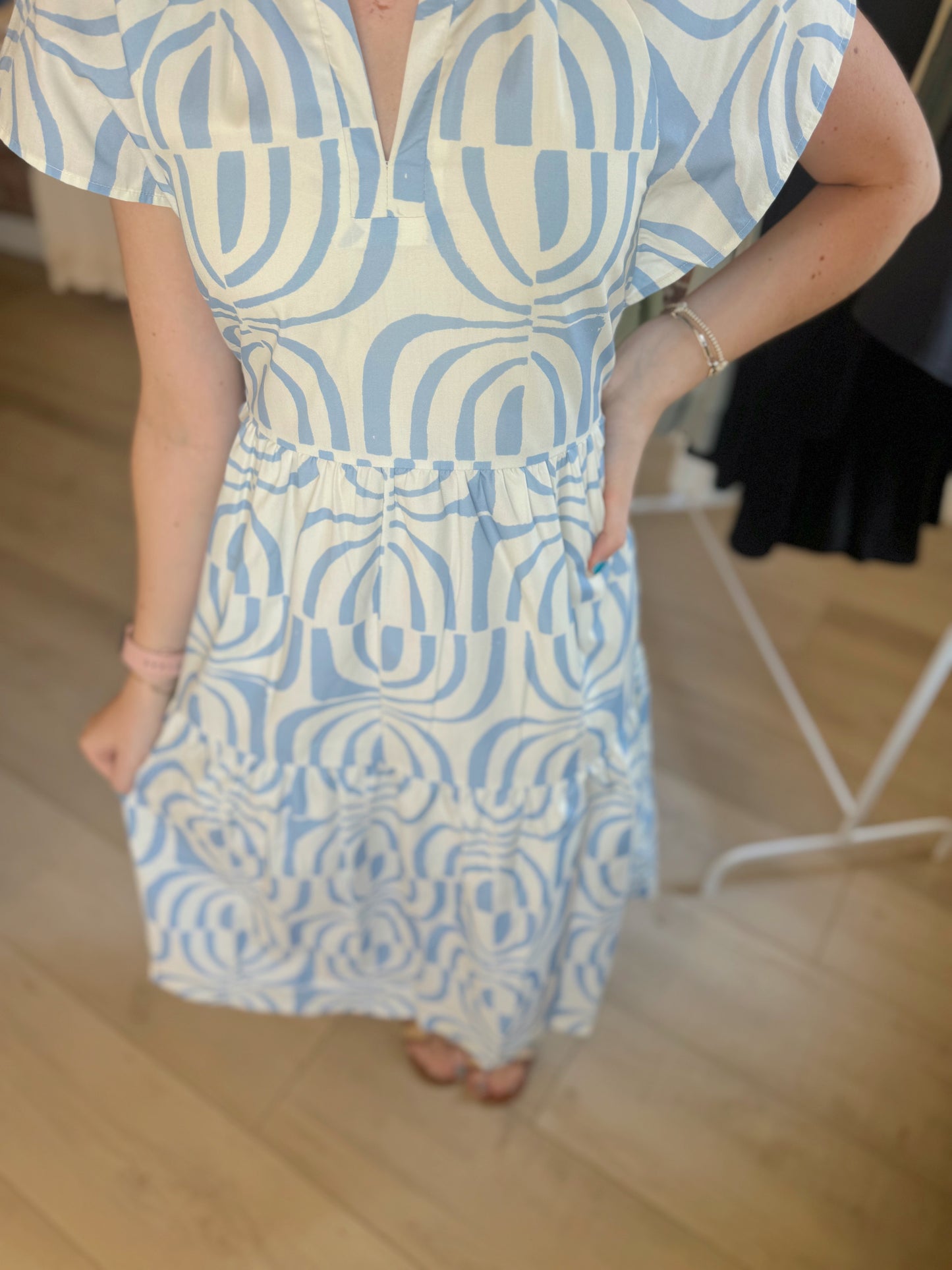 Beach Blue Midi Dress