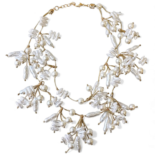 Coastal Lariat Pearl Necklace