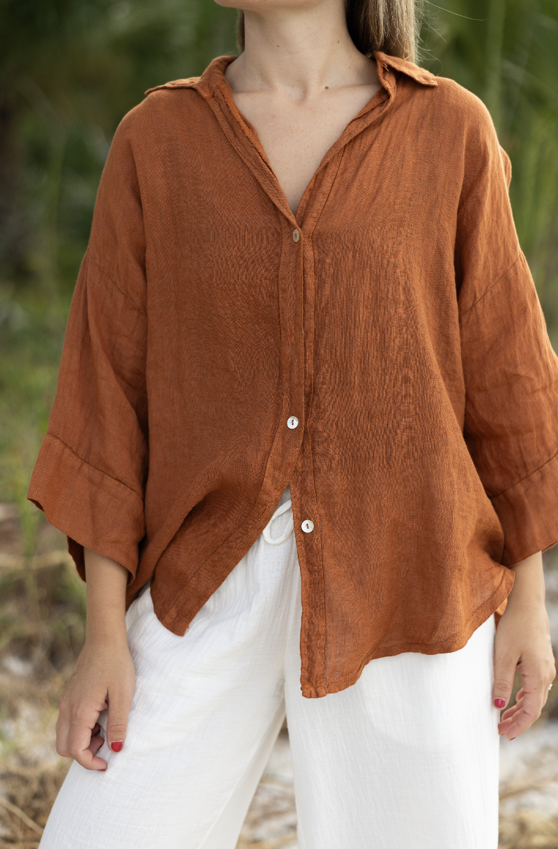 Teja Blouse - Bronze