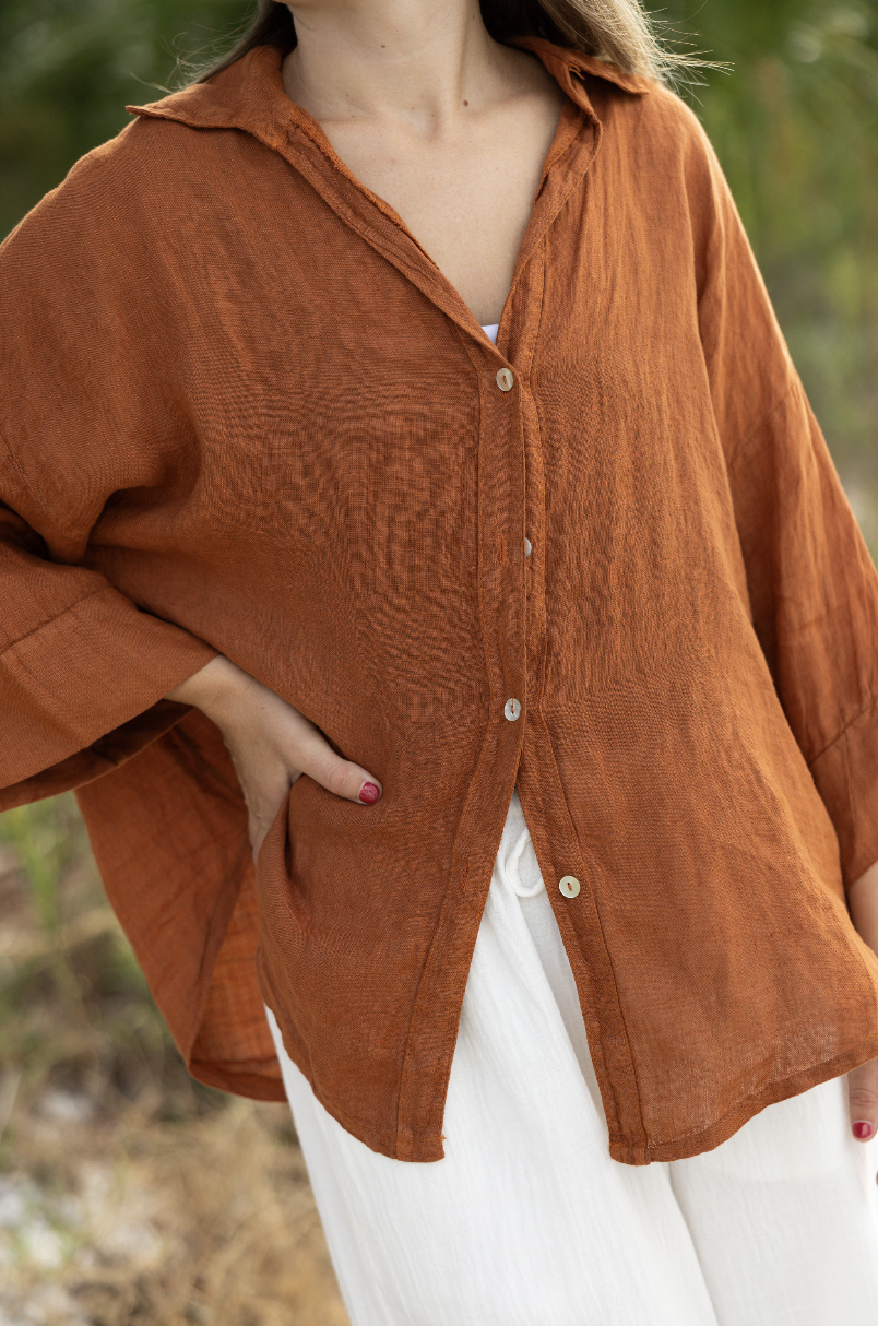 Teja Blouse - Bronze